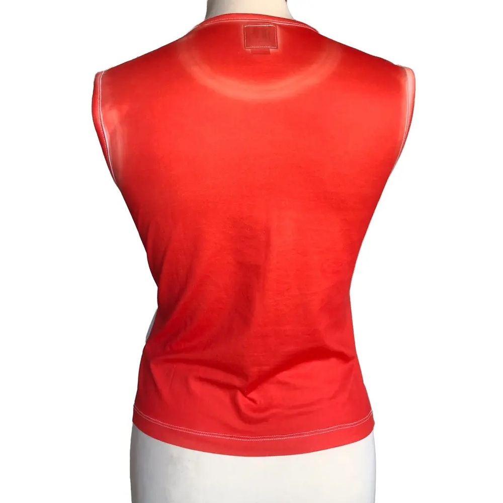Miss Sixty Vintage Colorful Tongue and ice cream Graphic Sleeveless Top - Picture 5 of 8